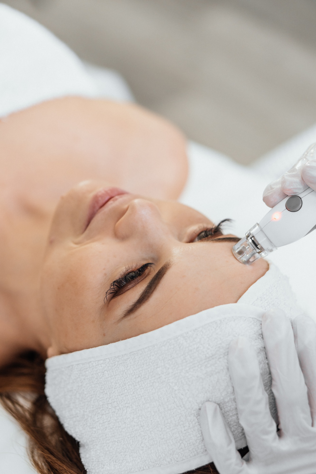 The woman receives a massage, promoting an overall sense of relaxation and physical health. A